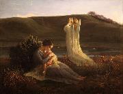 Louis Janmot The Angel and the Mother oil painting